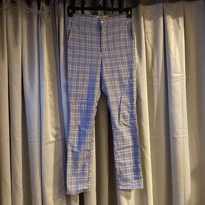 Hollister Women’s Ultra High Rise Plaid Stretch Pants
